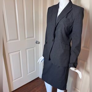 Zara Woman Charcoal Fitted Suit